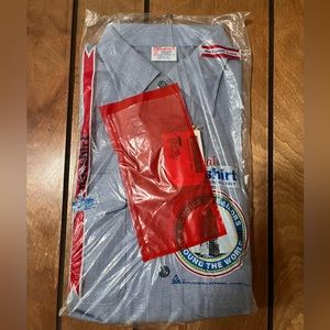 Vintage 80s Men’s Navshirt Short Sleeve Utility Shirt